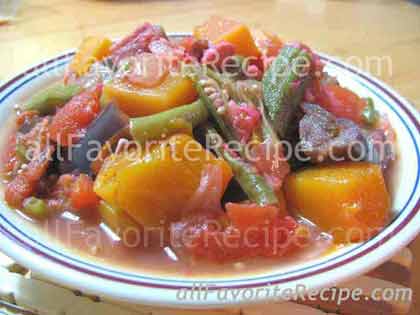 Pinakbet or Pakbet (Meat Vegetable Stew with Shrimp Paste)